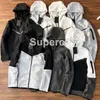 2022SS MENS TECH FLEECE TRACHSUITS Långärmad kvinnor Panthuvtröjor Sportkläder Sweatshirts Cardigan Zipper Hooded Windproof Laminated Tracksuit T220809