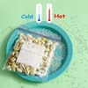 10/15/20Pcs Reusable Double Zip Lock Freezer Bag For Food Kitchen Storage & Organization Wrap StorageBag SealerBag Plastic Bag