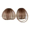 Klipp i Bang Natural Hair Extension Hair Bangs frans populära mode full hand vävda riktiga hårstycken