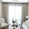 Curtain & Drapes Flower And Bird American Country Print Living Room Bedroom Balcony Bay Window Imitation Cotton Linen CNCurtain