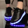 Size 27 41 Children Glowing Sneakers with Light Shoes Luminous for Boys Girls Krasovki Backlight Kid sole 220811