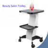 Trolley Accessories Parts Hair Salon Cart Beauty Machine Trolley Alloy Spa Rolling Trolleys Stand Mobile Carts with Wheel Storage Tray