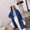 Kvinnor 2020 Spring Autumn Thicken Warm Faux Fur Teddy Coat Female Fashion Elegant Coats Loose Fluffy Long Overcoat R81 T220810