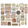 Gift Wrap 31st Tim Holtz Style Number Junk Journal Label Vintage Stickers Retro Diy Planner Scrapbooking Material Craft Stickersgift Giftgi