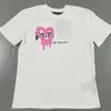 Mens Designer T-Shirt Thirt Men Thirts Palms Parms Love Heart Print Heart Sleeved Thered T-Shirts Angels Women Graphic Tees Airik