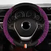 Ice Silk Car Steering Cover Wrap Universal Auto Styling 3738Cm145 "15" M Size Hand Bar Protector Braid On Steering Wheel J220808