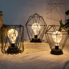 Ночные светильники ретро железные арт минималистская настольная лампа батарея с питанием для подвесного фонаря для спальни прикроватное рождественское украшение Lightnight