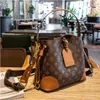 Brand Luxury Design Vintage Bucket Bag 2023Women's Fashion Style Retro One Crotgle Crossbody Bags Printed Handbag192W