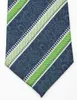 Bow Ties Men's gestreepte stropdas 100% zijde Paisley Green Wit Jacquard Party Wedding Woven Fashion Designers Ntransebowbow