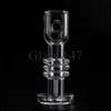 Terp Slurper Banger avec retenue de chaleur XL, soudure complète, clous à bord biseauté avec pilule de Quartz, capuchon de carburateur pour plate-forme Dab, bong en verre