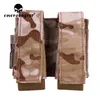 Emerson LBT estilo 40mm doble bolsa MOLLE revista bolsa repelente al agua táctico caza al aire libre Airsoft Carrier Case