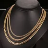 Sieraden roestvrijstalen designer ketens mannen vrouwen kettingen 18k goud vergulde titanium ketting