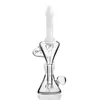 7.9inchs beaker base Water bongs Smoke Pipe Hookahs Heady Glass Dab Rigs Recycler Bong Cigarette with 14mm banger