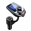 D4 Bluetooth Car Kit Hands Бесплатный FM -передатчик Handsfree MP3 -плеер Dual USB -зарядное устройство