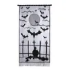 Gordijn drapeert Halloween gordijnen zwarte vleermuizen kanten raam kruipend imp deur paneel decor voor Halloweencurtain Drapescurtain