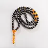 Collane con ciondolo Pendenti da uomo di moda Ciondoli in pietra lavica naturale Collana con croce di Buddha Donna 2022 Gioielli etnici Mala Pendente