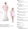 Seksi yüksek yarık kırmızı nedime elbiseler kare yaka spagetti kayış cep bir çizgi 2022 kadınlar uzun düğün elbisesi vestidos bc12706 b0520213