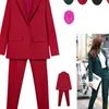 Рабочие брюки костюмы OL 2 Piece Set For Women Business Interview Set Set Set Uniform Slim Blazer и Pencil Bant Office Lady Cust 220811