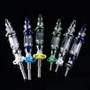 Glass Water Pipes Smoking Hookahs NC Kits Nector Collector 10mm 14mm joint Oil Rigs With Titanium Nail Nector Collectors Dabber Tools