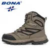 Boot Bona 2022 New Designer Brand Action Leather Winter Shoe Uomo High Top Peluche antiscivolo Snow Man Warm Ankle Mansculino 220805