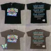 Rolling Loud Miami Exclusive Line up tee handmålad graffiti Kort ärm Tshirt W2208115411023