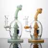 Stile palla Funghi colorati Narghilè Bong unici Accessori per fumatori Soffione Perc Percolatore Olio Dab Rigs con ciotola WP2192