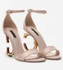 Luksusowe Keira Nappa damskie sandały buty z barokowym Dshape obcasy wesele pozłacane Carbon Lady Sexy Gladiator Sandalias EU35-43