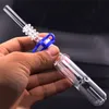 Vente en gros 14mm mini Smoking Glass brûleur à mazout NC Kit avec Quartz Tips Dab Straw pour l'eau dab Oil Rigs bong accessoires