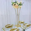 selling new style wedding decoration centerpieces table center piece gold metal flower stand for event used candelabra road lead center pieces party supplies 4hg