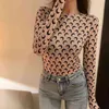 2022 Summer Women'S Designer Moon Print T Shirt Lady Round Neck Long Seves Ice Silk Top Women Underwear Clothing One-Piece 22H0818