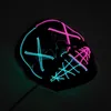 LED UP LED MASK HALLOWEEN PARTY CASQUERADE MASQUERADE MASKES NEON MASKE GLOW في Maska Maska Maska Mask