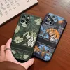 Tiger Forest Luxury Designer Casos de telefone de silicone g capa para iPhone 11 12 Pro Max 13Pro max 7 8 x xs capa de telefone masculina feminina