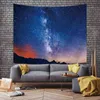 Tenture murale Mandala Tapisserie Simple Ciel Étoilé Forêt Paysage Tissu Salon Chambre Nuit Fond Décoration J220804