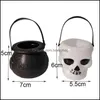 Gift Wrap 25Pc Halloween Mini Candy Bucket Pot Witch Skeleton Cadron Holder Jar Trick Or Treat Party Decoration Props Kids T Bdesybag Dhidx