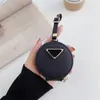 Designer EarphoneCase Headphone Cushions For Airpods1 With Gold Chain And Triangle Shape HeadphoneCase For Airpods2 Bluetooth Headset Case Airpodspro