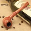 MUXIANG – Pipe à tabac en bois de rose, avec tige de selle droite, sculptée à la main, finition lisse, filtre de 9mm, ad00014994893