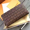 bolso de diseñador para mujer Bolsos largos para hombre bolso de mano con billetera corta Classic Flower Brown Wallets Multifuncional tres en uno titular de la tarjeta de crédito Bolso de cuero genuino