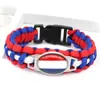 Bracelet Designer Métal Monde Pays Drapeau Bracelet pour Hommes Femmes Usa Allemagne France Espagne Italie National Paracord Bracelets Bijoux