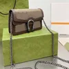 클래식 디자이너 숄더백 슈퍼 미니 체인 가방 레이디스 핸드백 브랜드 고급 럭셔리 여성 지갑 지갑 플랩 작은 디오니소스