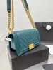 22SS Designer Messenger Handbag Classic Double Lampskin Flap Bags Lady ombro Bolsa Chain Bolsa de Correia Bolsas de Moda Pochette Mulheres Bolsas de Luxo Billfold