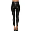 Women039s Panties Women039S Woman Sexy Pu Leather Leggings Bondage Pants Push Up High midje Skinny Split byxor Slim Fit P7581324