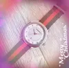 Top Model para hombre amantes de las abejas para hombres relojes de nylon azul rojo de 41 mm correa de nylon unisex parejas de moda cl￡sica pulsera de moda orologio di lusso regalos