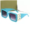 Солнцезащитные очки негабаритная черная квадрат 2021 модные оттенки женского дизайнера Big Frame B Sun Glasses Men Uv400 Oculos212r