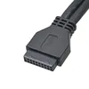 Hubs Hub USB 2.0 3.0 4 Передняя панель порта USB3.0 Внутренний комбо -кронштейн для настольного компьютера 3,5 дюйма Floppy Bayusb