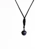 Natural Royal Blue Sand Bead Pendant Halsband Kvinnan ￖverf￶r lycka till amulett repkedja handgjorda smycken g￥va