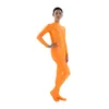 Costumes Catsuit pour femmes, fermeture éclair au dos, collants Lycar de couleur unie, costumes de fête cosplay de scène zentai