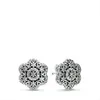 Andy Jewel Authentic 925 Sterling Silver Studs Silver Flower Earring Fits European Pandora Style Jewelry