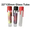 Barewoods Joints Pre-roll Blunt Glass Tube with Colorful Silicon Cap Packwoods Sticker Labels Packaging Dry Herb Dank Vapes