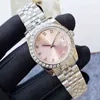huiya06 dropshipping 36mm vrouwen automatisch mechanisch horloge 28/11 mm lady diamant horloges roestvrij staal super lichtgevende polshorloges montre de luxe