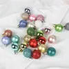 Kerstdecoraties 54 -stks boomhangers Decoratieve hangende kabels ballen ornamenten 3 cm kerst plastic ballen groothandel